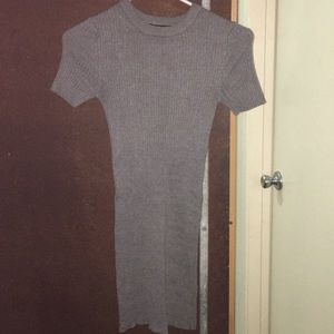 Grey short sleeve dress